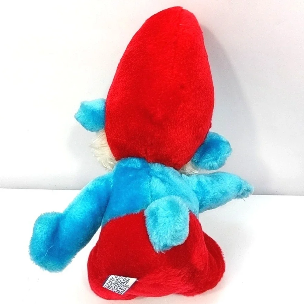 VTG 1980s Wallace Berrie Papa Smurf Plush Stuffed Toy 12